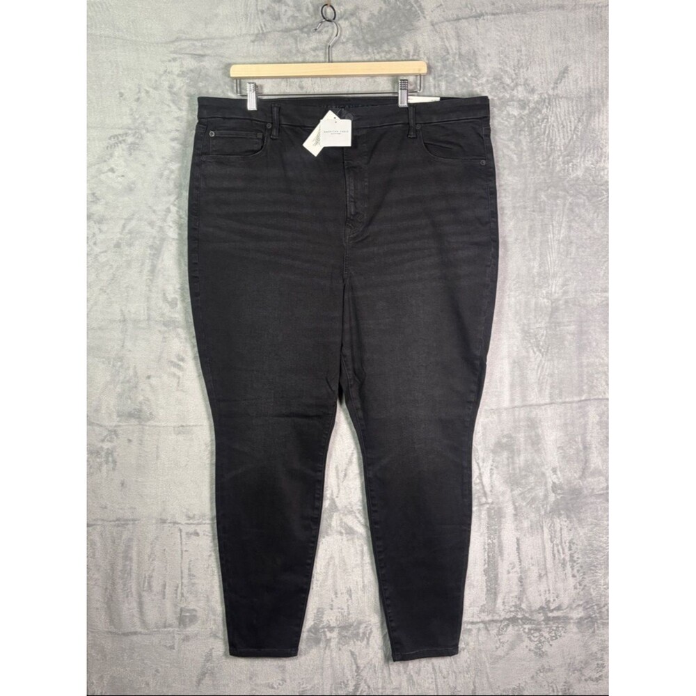 NWT New American Eagle Distressed Black BFF Leggings Size XL (20,22,24)